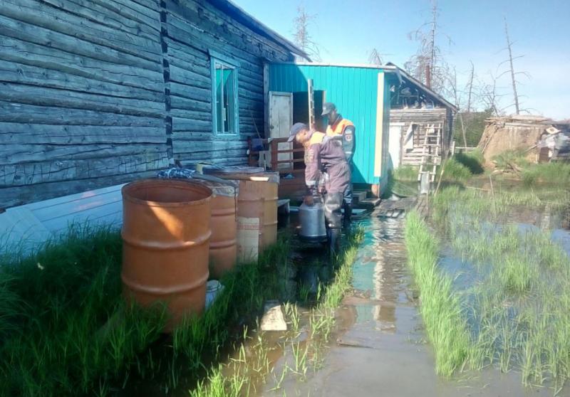 В Якутии подтопило село Сватай Среднеколымского улуса