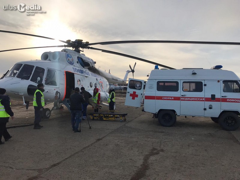 В Нюрбу доставлен вертолет с медицинским модулем