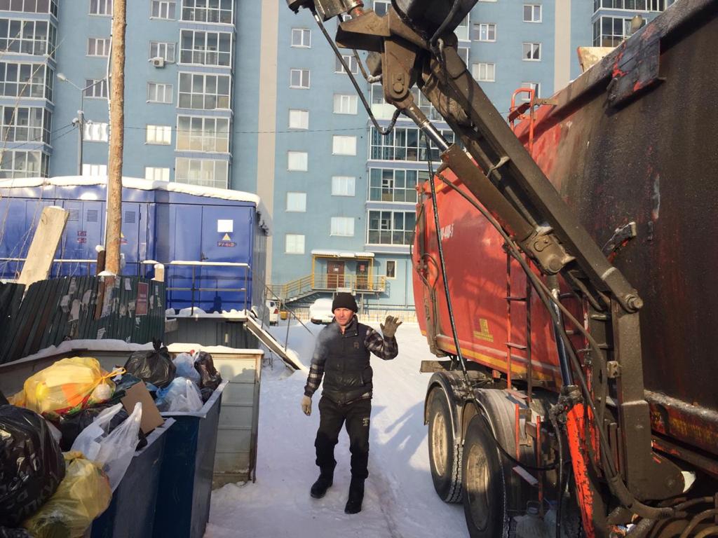 Обстановка по вывозу мусора в Якутске стабильная