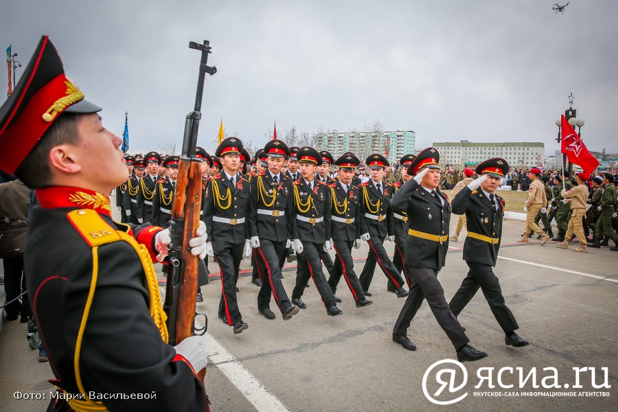 В Якутске началась подготовка к параду Победы 9 мая