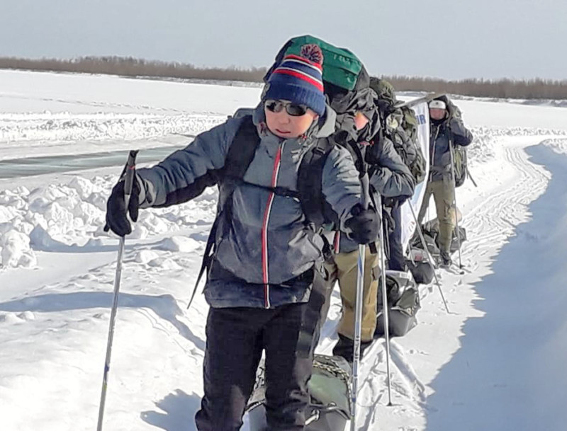 Лыжный десант вышел по экстремальному маршруту Якутск- Тикси