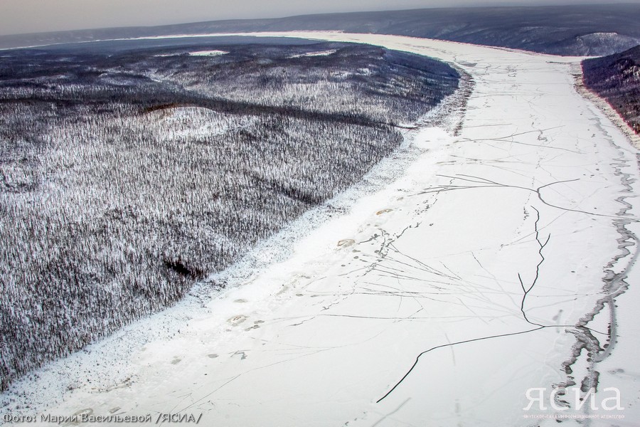 Подвижки льда на Лене <br/>Фото М. Васильева