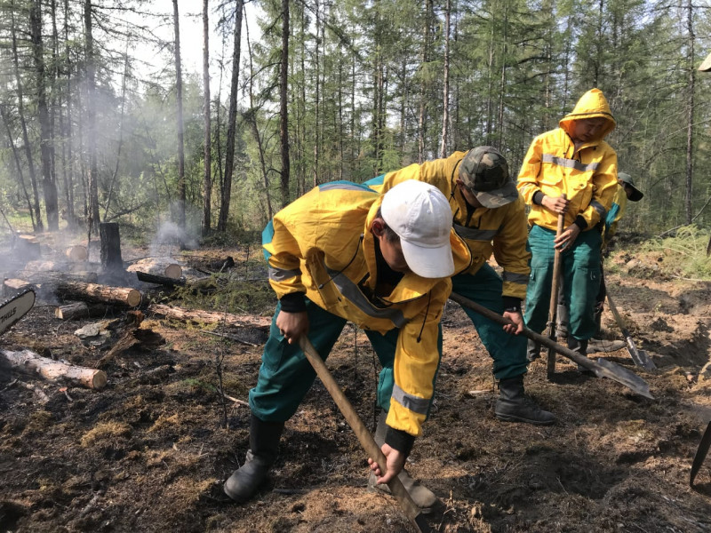 Лесные пожары в Чурапчинском и Усть-Алданском улусах Якутии локализованы