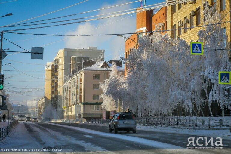 Погода на выходные в Якутске: Небольшой снег и -21 градус днем