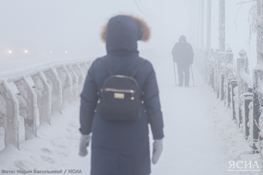 В Якутске ожидается аномально холодная погода 23 — 26 января