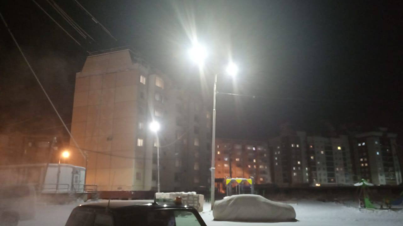 Установка светодиодного освещения продолжается в Якутске
