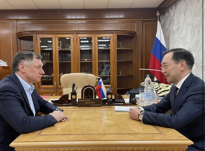 Глава Якутии встретился с зампредом правительства РФ Маратом Хуснуллиным