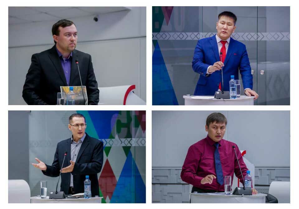 Второй этап. В медиацентре "Сахамедиа" завершились дебаты первой группы кандидатов в мэры Якутска