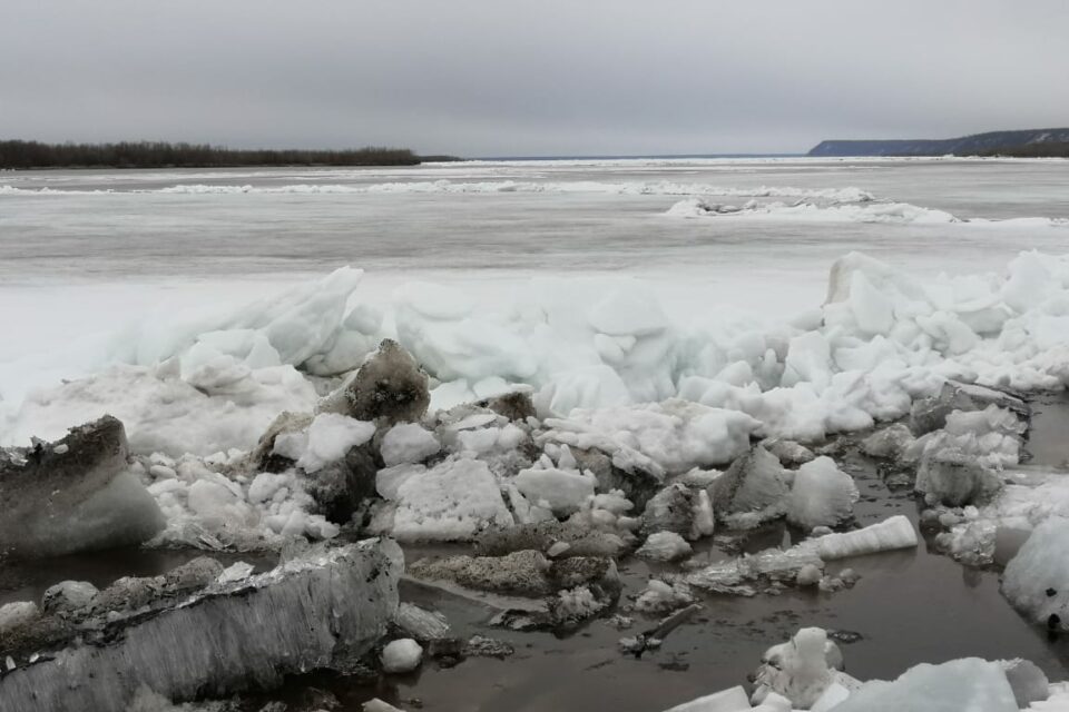 Ледоход на реке лена