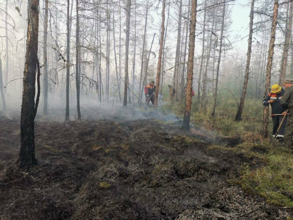 В Якутии тушат 48 лесных пожаров