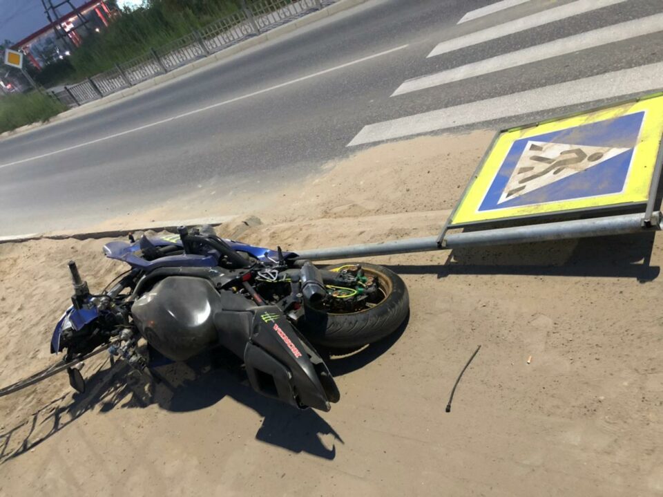 В Якутске мотоциклист при ДТП получил серьезные травмы