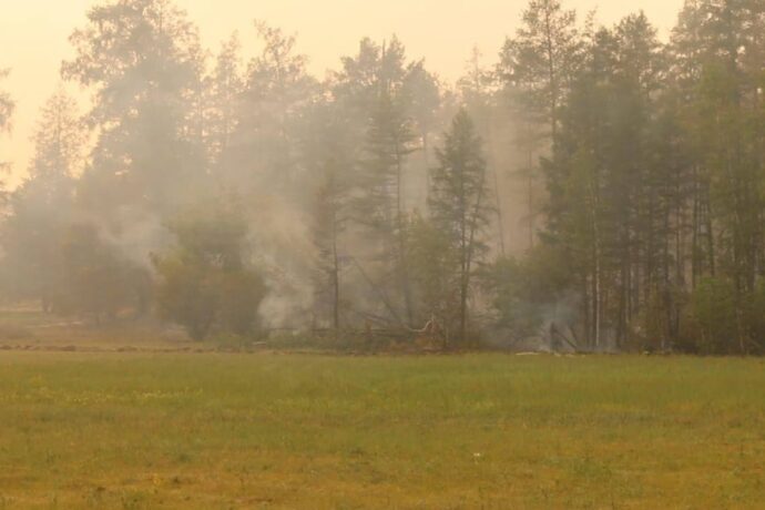 В Мегино-Кангаласском районе Якутии локализовано два лесных пожара