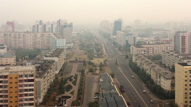 Дым в Якутске вызван лесными пожарами в близлежащих улусах