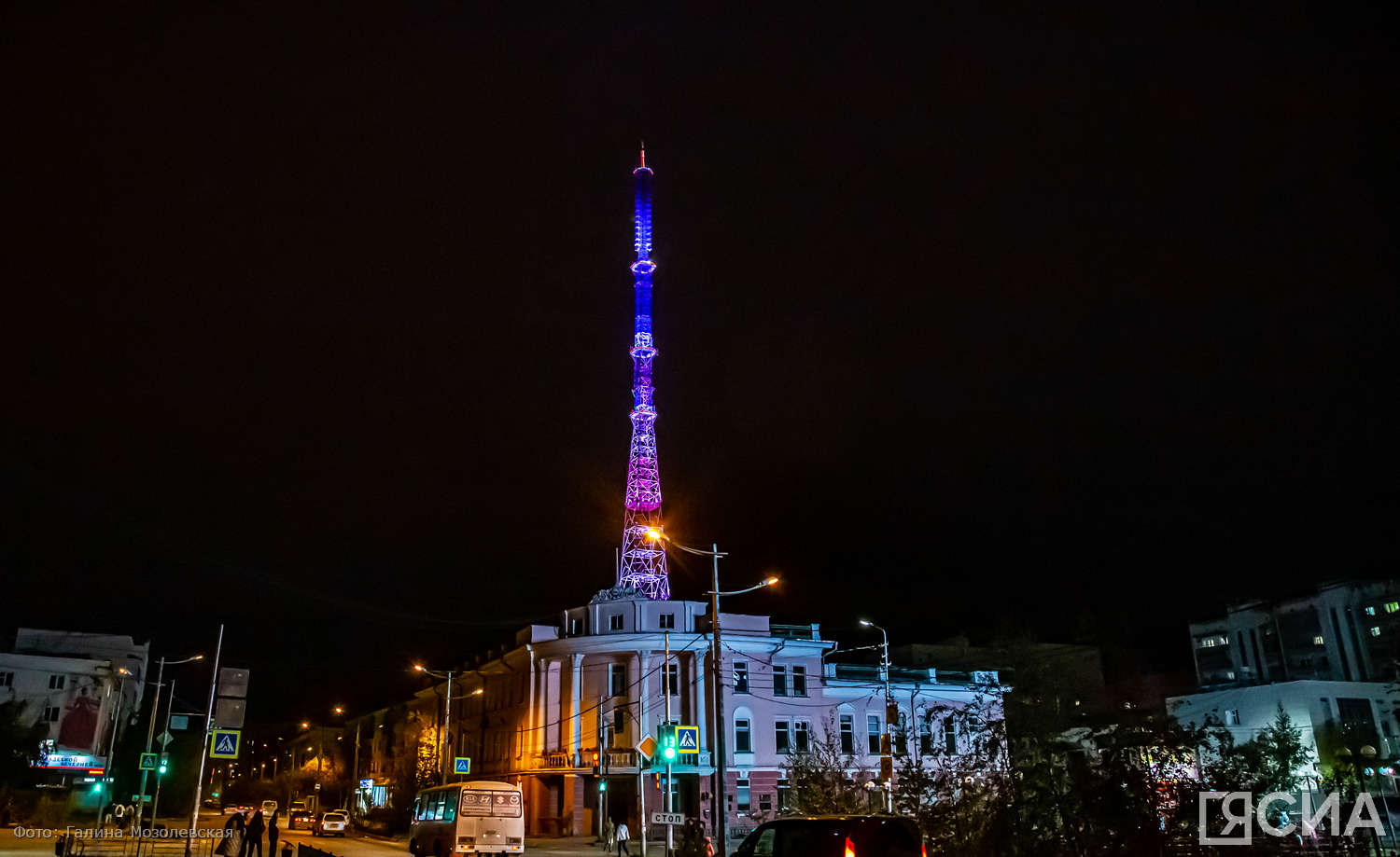 27 августа якутская телебашня загорится в честь Новосибирской области