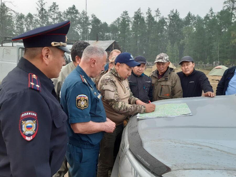 В Чурапчинском улусе Якутии вероятность угрозы лесного пожара около села Мельжехси не снято