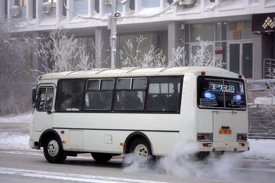 Автобус № 14 будет курсировать с конечной остановки «Контора» в Якутске