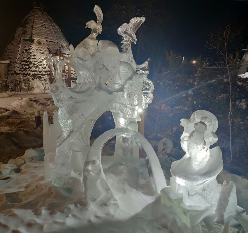 В Якутске объявили итоги конкурса ледовых скульптур по мотивам сказки «Кындыкан»