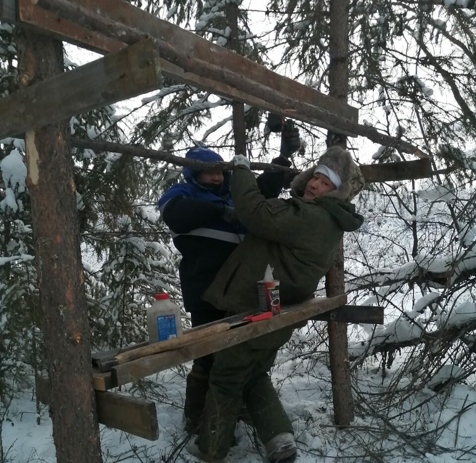 Госинспекторы Дирекции биоресурсов Якутии помогают диким животным зимой