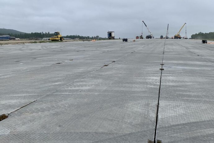Строительная готовность реконструкции аэропорта Олекминска составляет 47%
