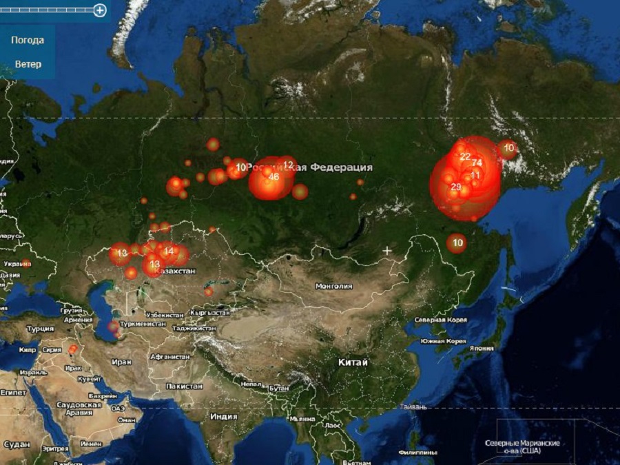Якутские ученые разрабатывают информационную систему спутникового мониторинга лесных пожаров