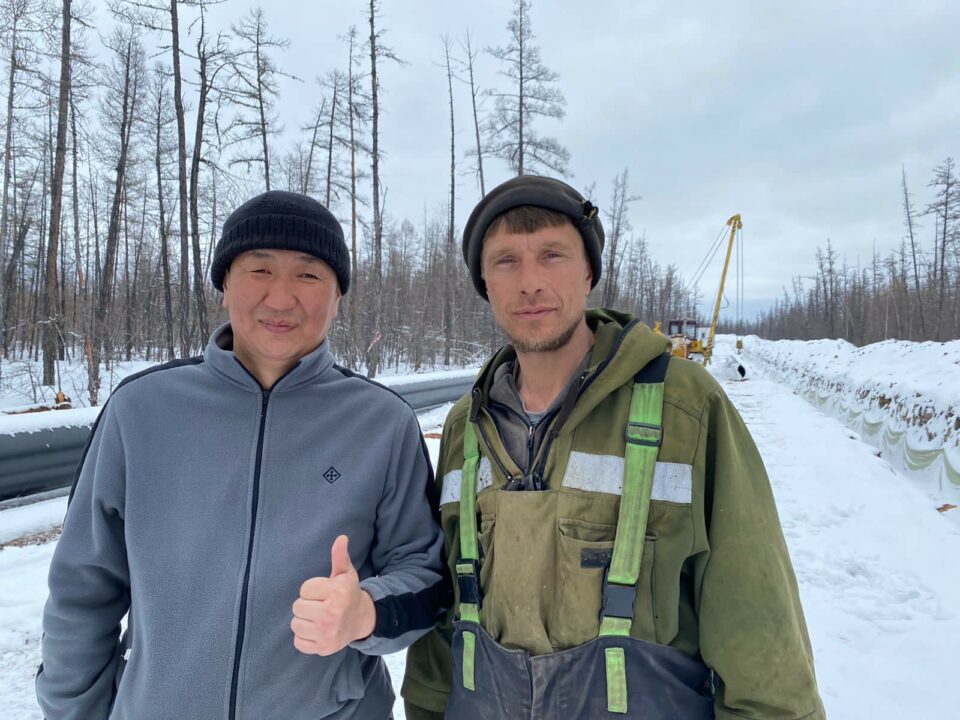 В Якутии продолжается строительство завершающего этапа третьей нитки магистрального газопровода