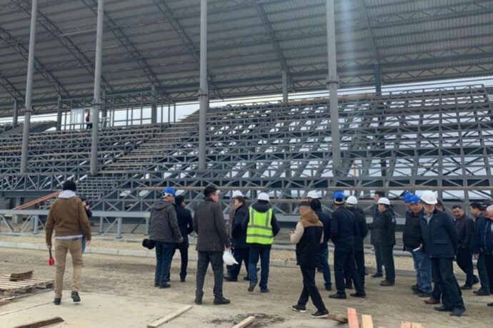 Строительство стадиона в селе Борогонцы к Играм народов Якутии идет с опережением графика