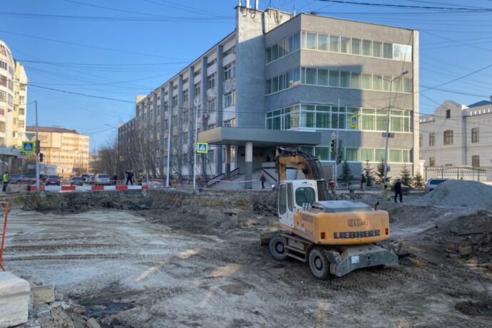 Движение по улице Октябрьская в Якутске откроют к концу недели