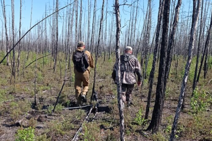 На территории Якутского лесничества состоялась коллективная тренировка лесопатологов