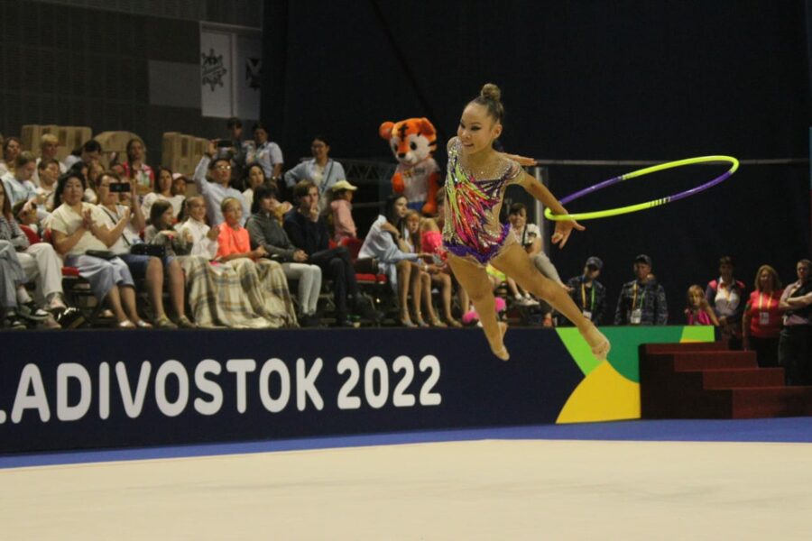 Якутские гимнастки выступили в первый соревновательный день на Играх "Дети Азии"