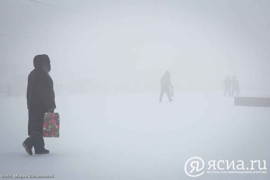 В центральных районах Якутии ударили морозы под минус 60 градусов