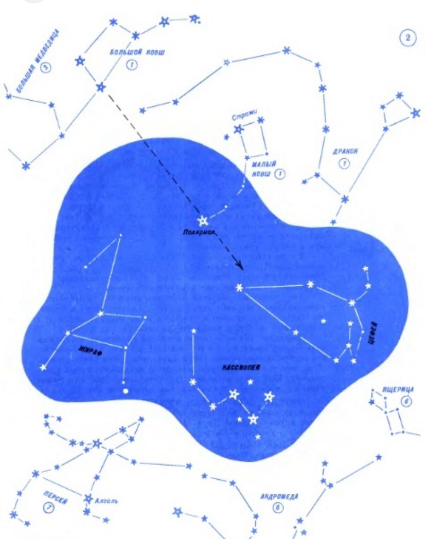 Карта звездного неба, предоставлено Таисией Ануфрьевой