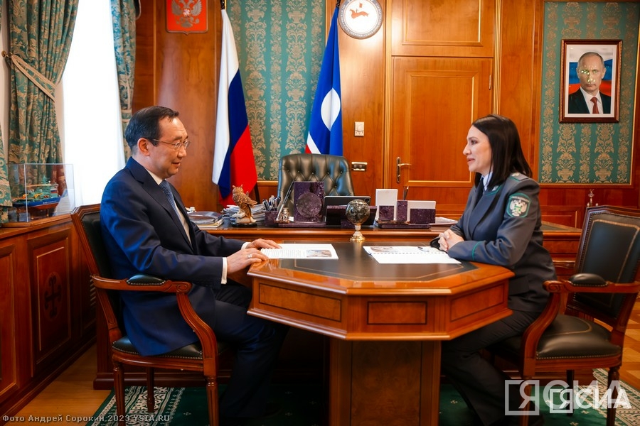 Айсен Николаев встретился с руководителем Управления Россельхознадзора по Амурской области и Якутии