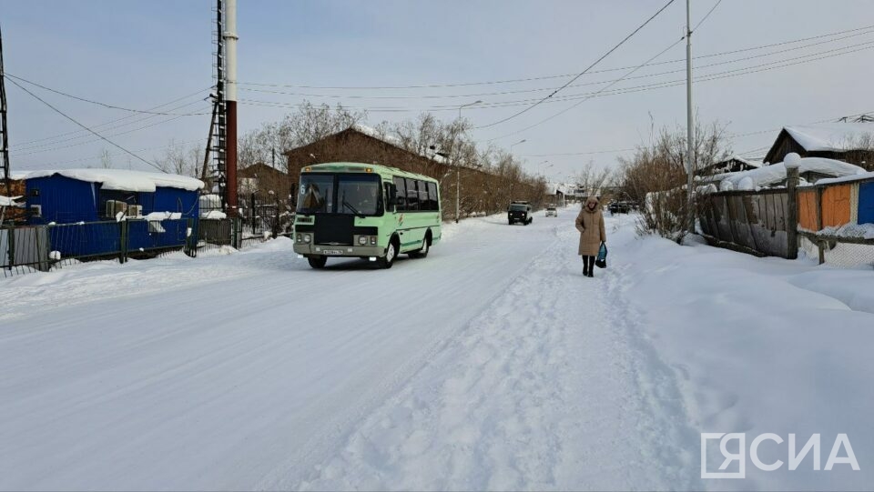 Улица Пионерская занесена снегом. Фото: Анна Лебединская/ЯСИА