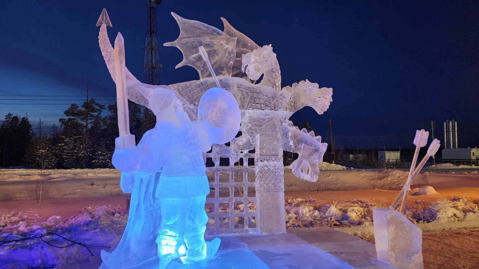 Подведены итоги конкурса ледовых скульптур на призы компании «Железные дороги Якутии»