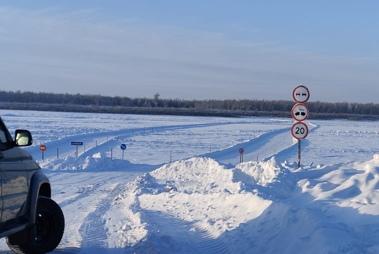 Грузоподъемность увеличили на автозимнике Усть-Мая — Эльдикан и ледовой переправе через реку Алдан
