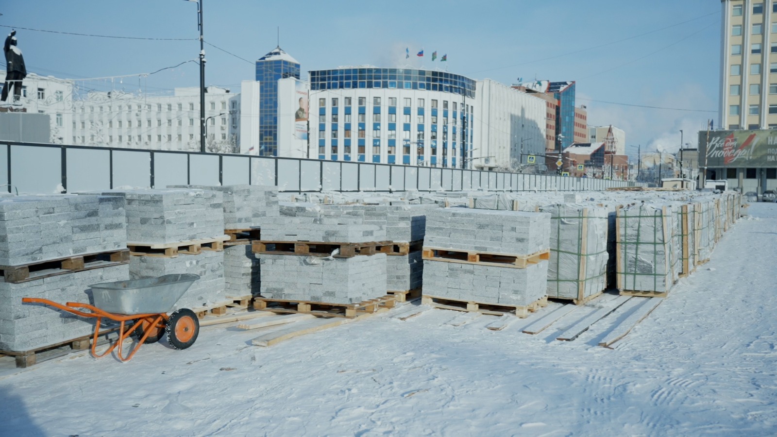 Реконструкция площади Ленина в Якутске завершится в октябре