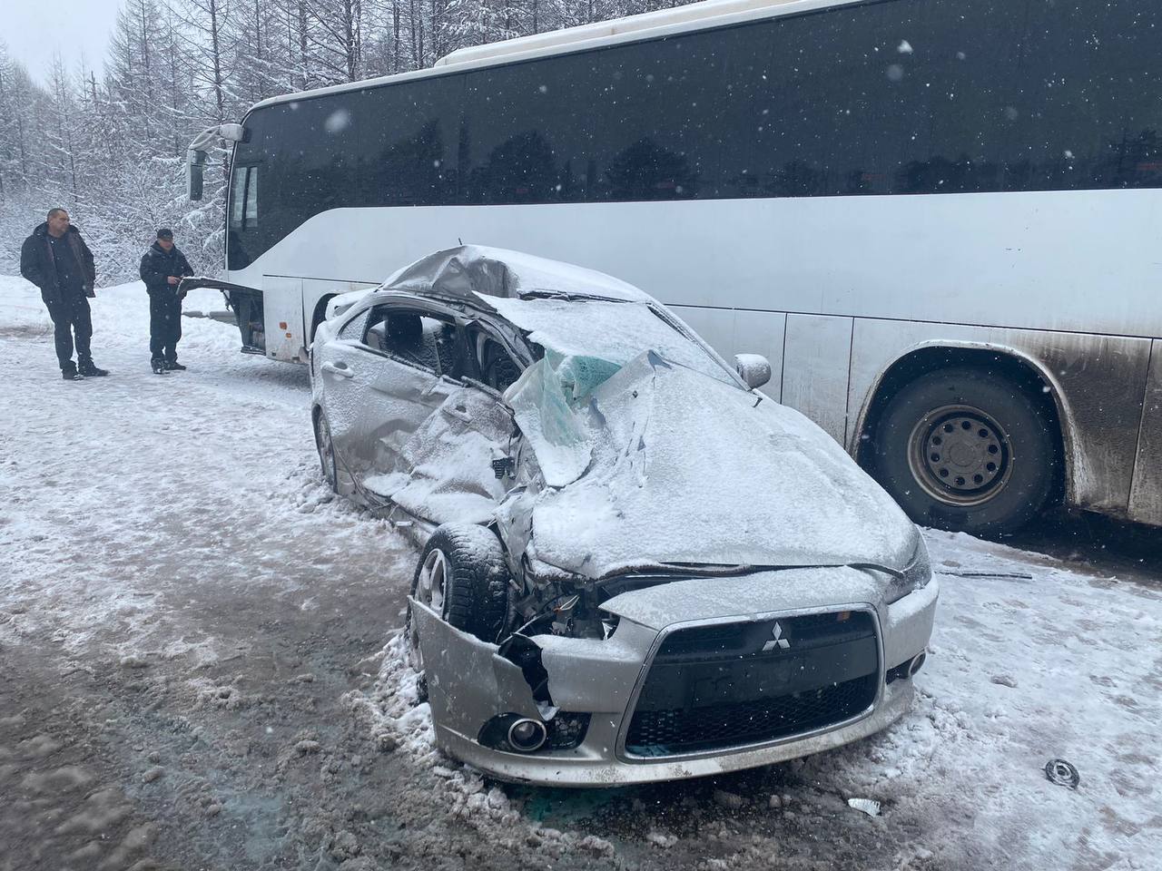 Смертельное ДТП произошло на федеральной дороге в Нерюнгринском районе Якутии