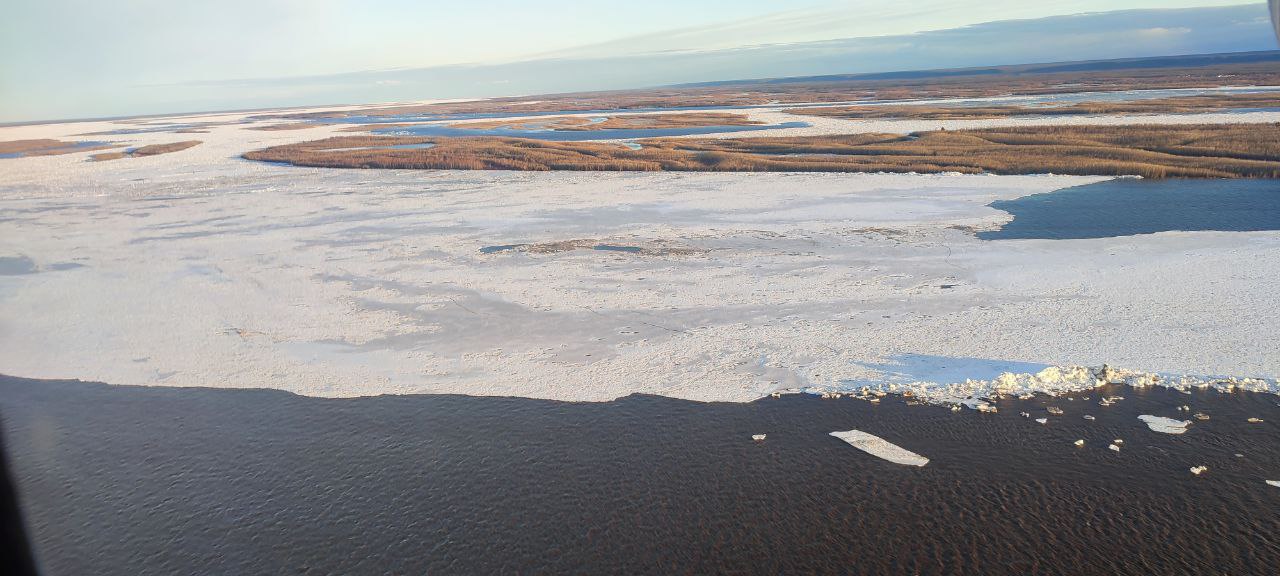 Лед в устье Алдана тронулся. Выполнен подрыв ледового пласта между селами Арбын и Тюбя