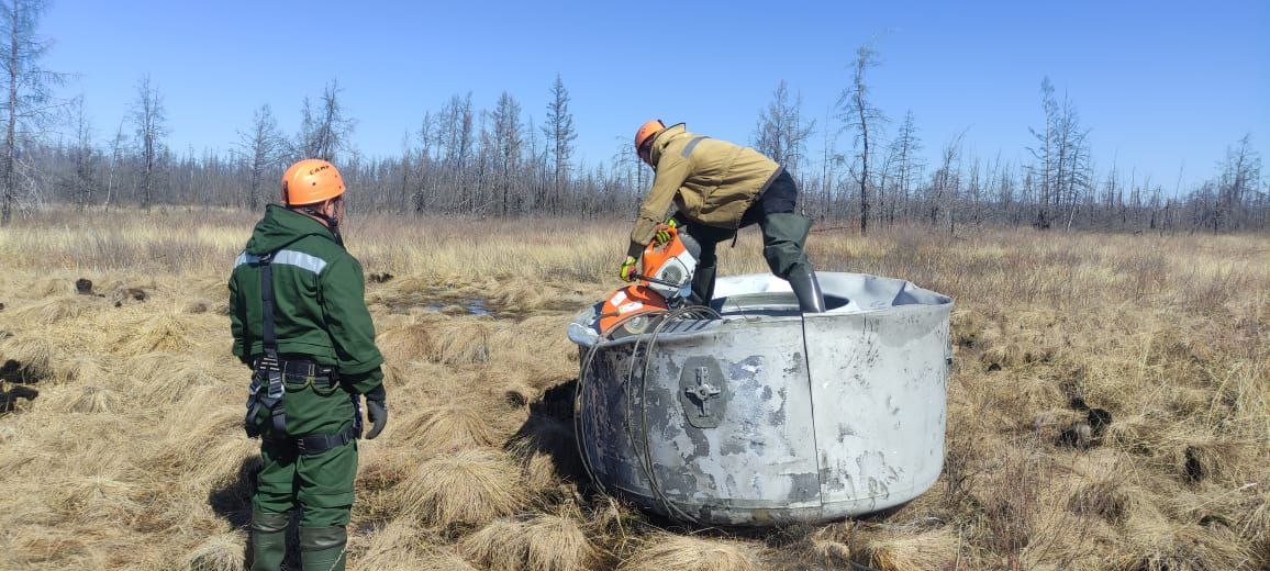 Спасатели Якутии эвакуировали фрагменты ракеты-носителя «Союз-2.1б»