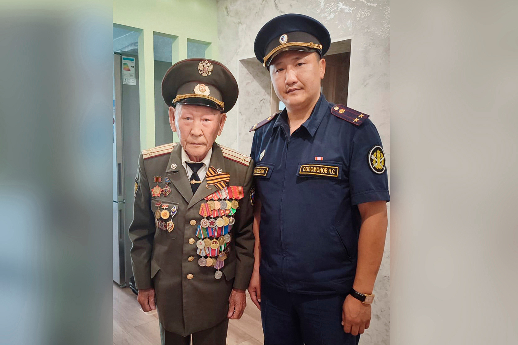 Ветерана уголовно-исполнительной системы Василия Кузьмина поздравили с 90-летием в Якутии