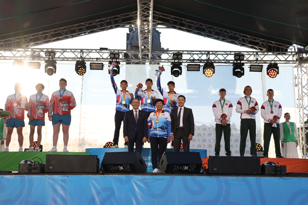 В Якутске награждены медалисты девятого дня международных игр «Дети Азии»