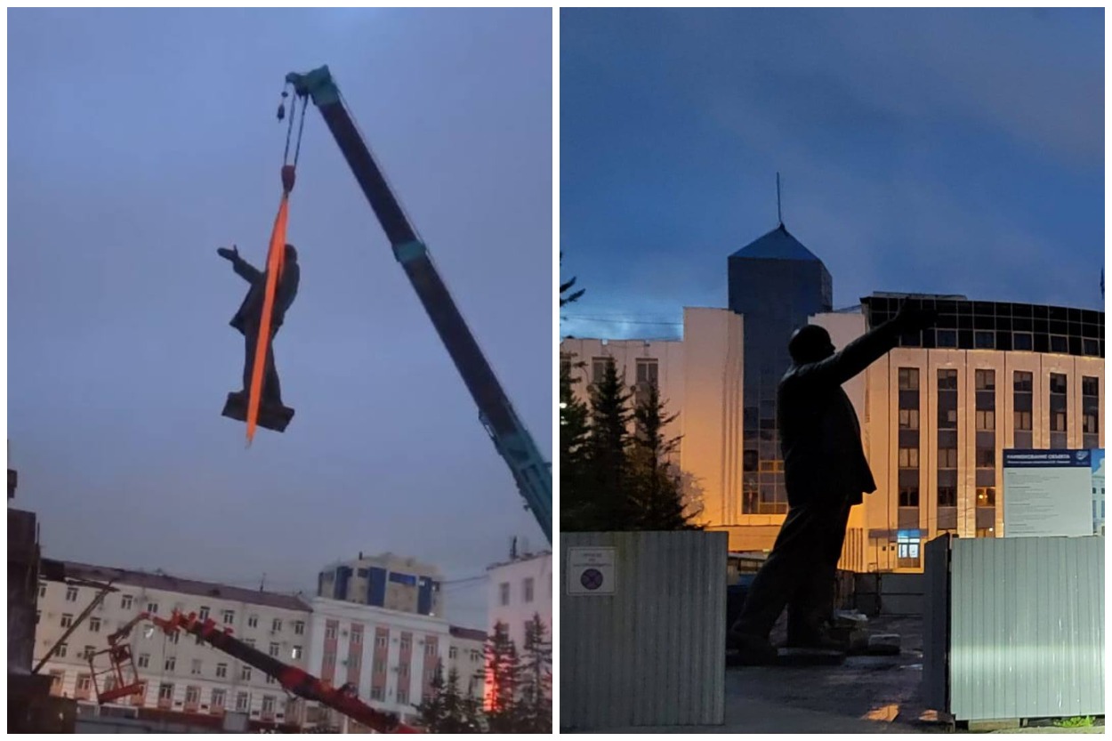 Памятник Ленину в Якутске планируют вернуть на место на следующей неделе