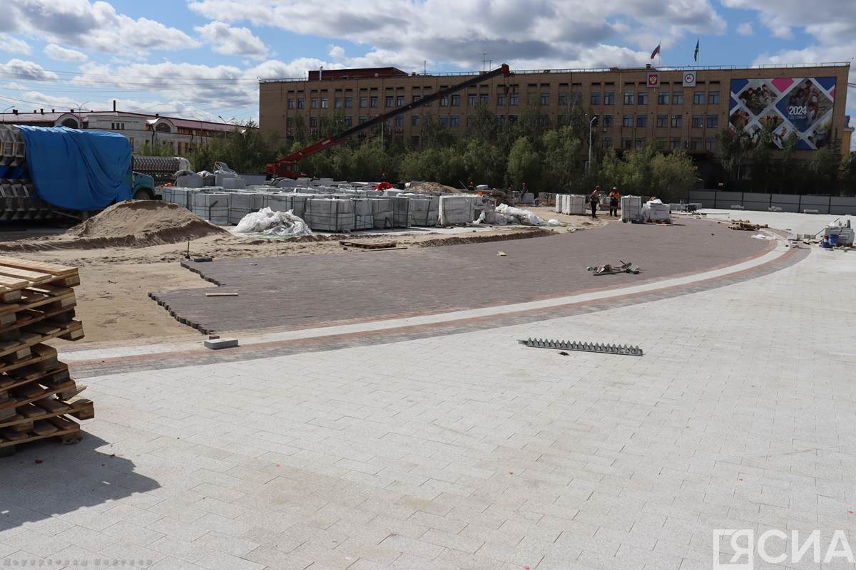 Реконструкцию площади Ленина в Якутске планируют завершить в октябре
