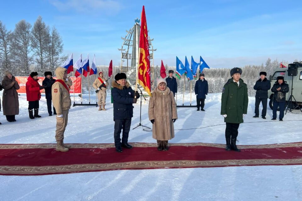 Эстафета «Знамя Победы» достигла Вилюйского района Якутии