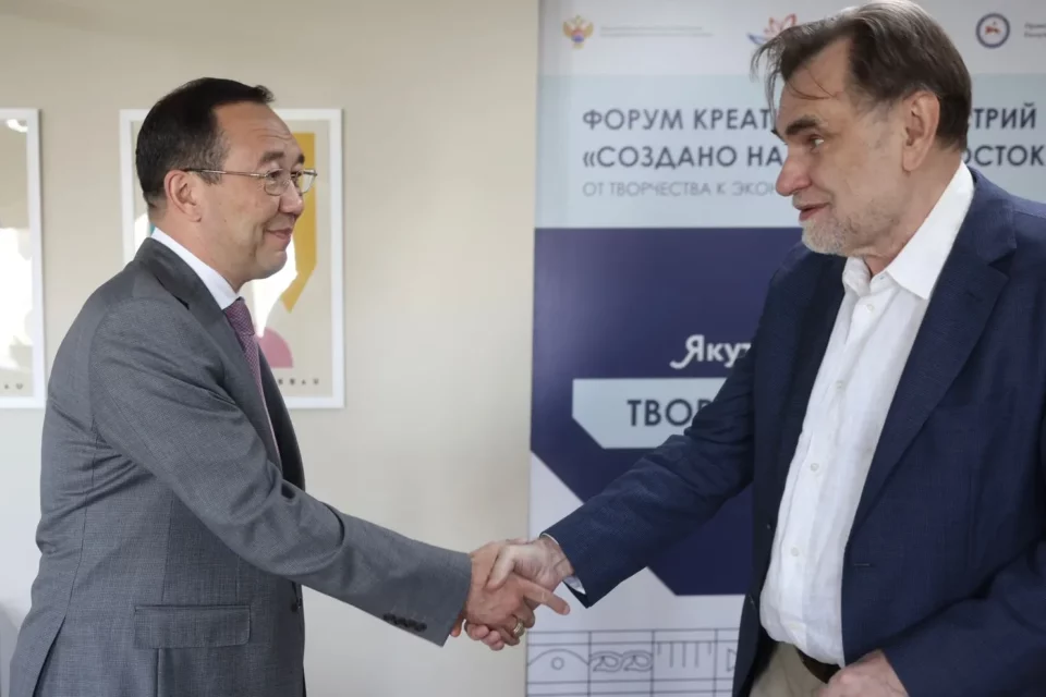 Глава Якутии встретился с руководителем кинокомпании «СТВ» Сергеем Сельяновым