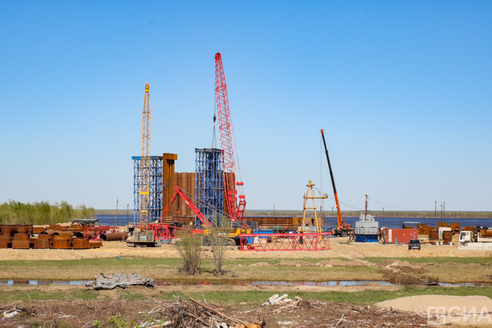 К возведению капитальной опоры Ленского моста приступят в этом году