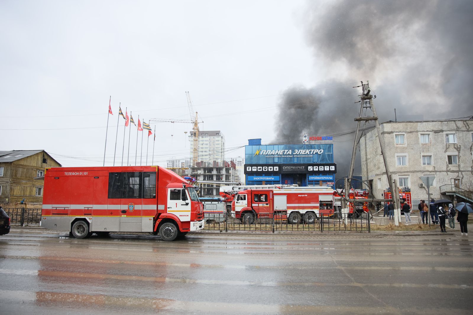 пожар в «Планете электро»