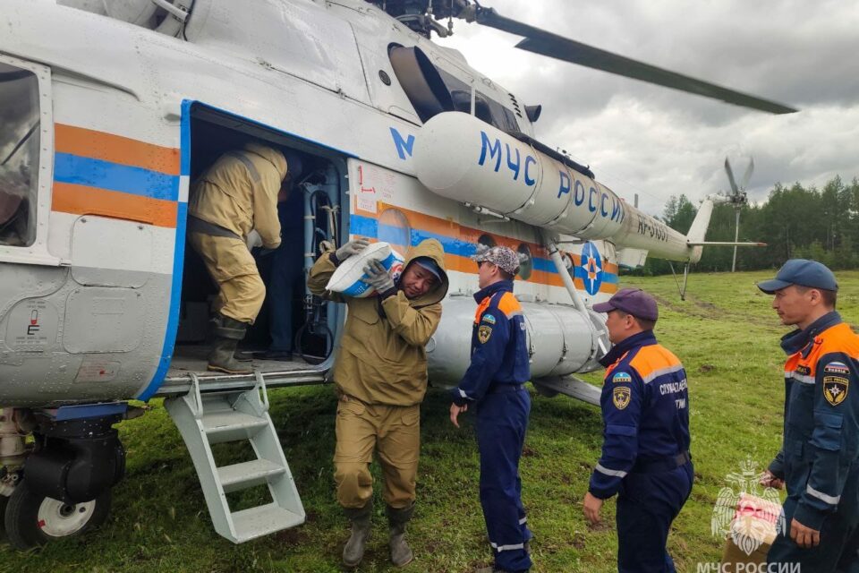 В селе Куберганя Абыйского района от воды освободились все территории