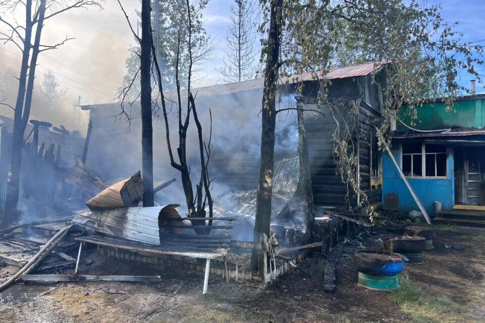 В селе Майя на месте пожара обнаружен труп мужчины