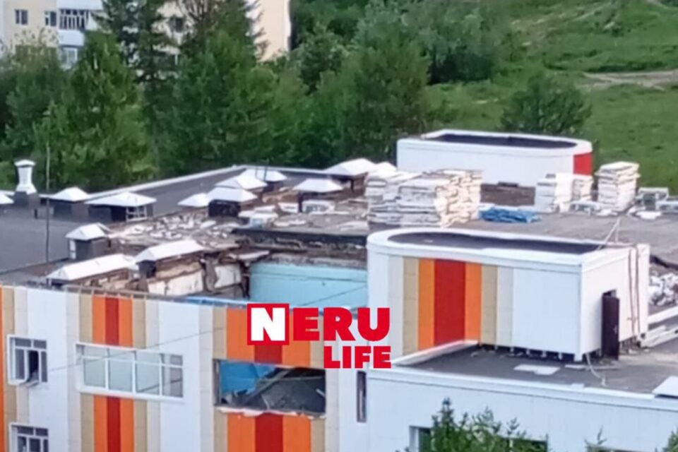 Часть кровли обрушилась в школе Нерюнгринского района